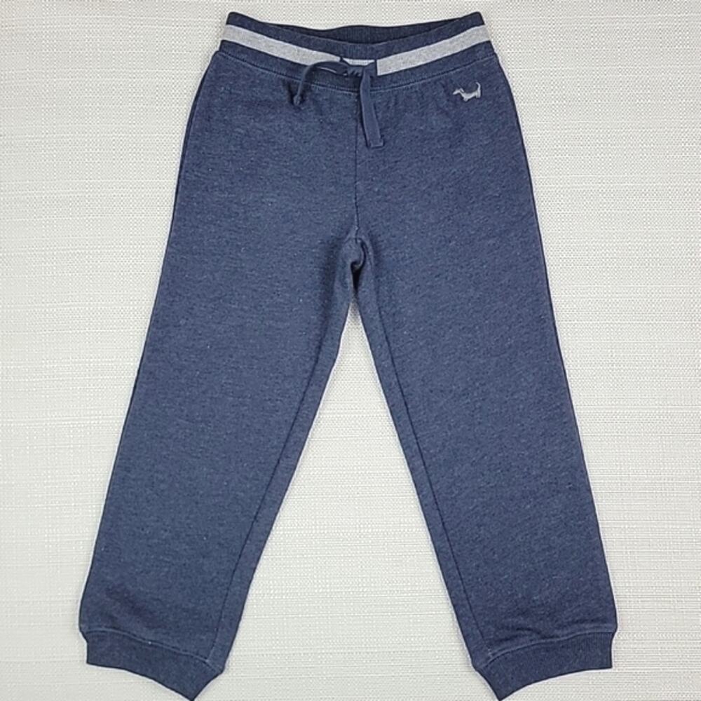 Janie and Jack blue terrycloth knit drawstring ankle jogger sweatpants 3‎